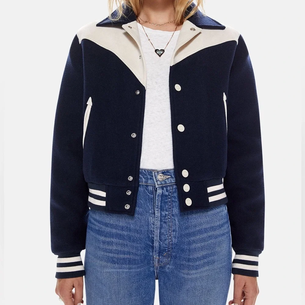 Mother Jeans Varsity Jacket Small - Picture 3 of 4